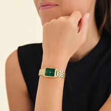 Load image into Gallery viewer, Octagon XS Emerald Gold Watch
