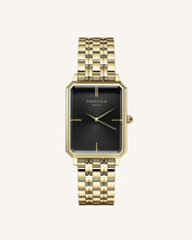 Load image into Gallery viewer, Octagon Black Gold Watch