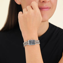 Load image into Gallery viewer, Studio Double Chain Silver Watch