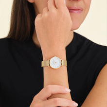 Load image into Gallery viewer, Small Edit Mesh Gold Watch