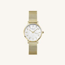 Load image into Gallery viewer, Small Edit Mesh Gold Watch