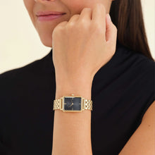 Load image into Gallery viewer, Octagon Black Gold Watch