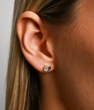 Load image into Gallery viewer, Gemstone Tripple Cluster Earrings