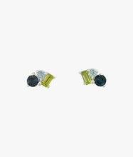 Load image into Gallery viewer, Gemstone Tripple Cluster Earrings