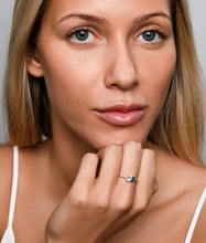 Load image into Gallery viewer, Gemstone Tripple Cluster Ring II
