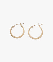 Load image into Gallery viewer, Gold Filled Flat Hoop Earrings