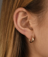 Load image into Gallery viewer, Gold Filled 13mm Hoop Earrings