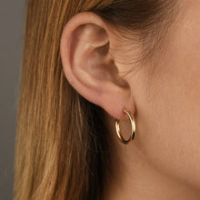 Load image into Gallery viewer, Gold Filled 19mm Hoop Earrings