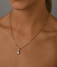 Load image into Gallery viewer, Gold Pear Moonstone Necklace