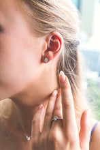 Load image into Gallery viewer, Silver Glow Stud Earrings