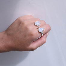 Load image into Gallery viewer, Large Pear Moonstone Von Treskow Ring