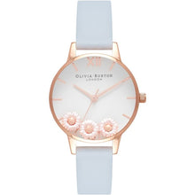 Load image into Gallery viewer, Pretty Daisy Rose Gold & Pale Blue Watch