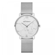 Load image into Gallery viewer, Miss Ocean Marble Silver Mesh Watch