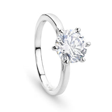 Load image into Gallery viewer, 6 Claw 8mm Brilliant Ring