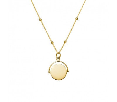 Yellow Disc Swing Necklace