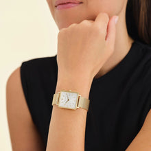 Load image into Gallery viewer, Boxy Gold Mesh Watch
