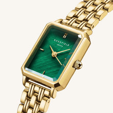 Load image into Gallery viewer, Octagon XS Emerald Gold Watch
