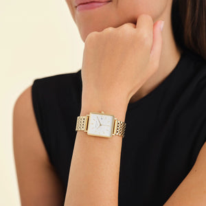 Boxy Gold Watch