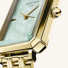 Load image into Gallery viewer, Octagon XS Mint Green Gold Watch
