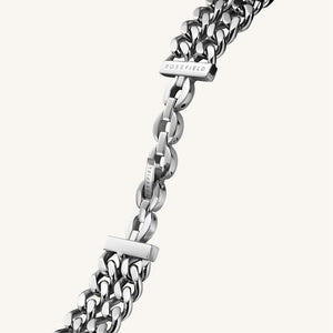 Studio Double Chain Silver Watch