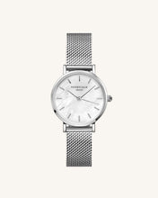 Load image into Gallery viewer, Small Edit Pearl Silver Watch
