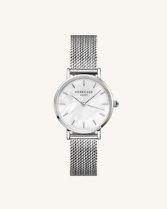 Small Edit Pearl Silver Watch