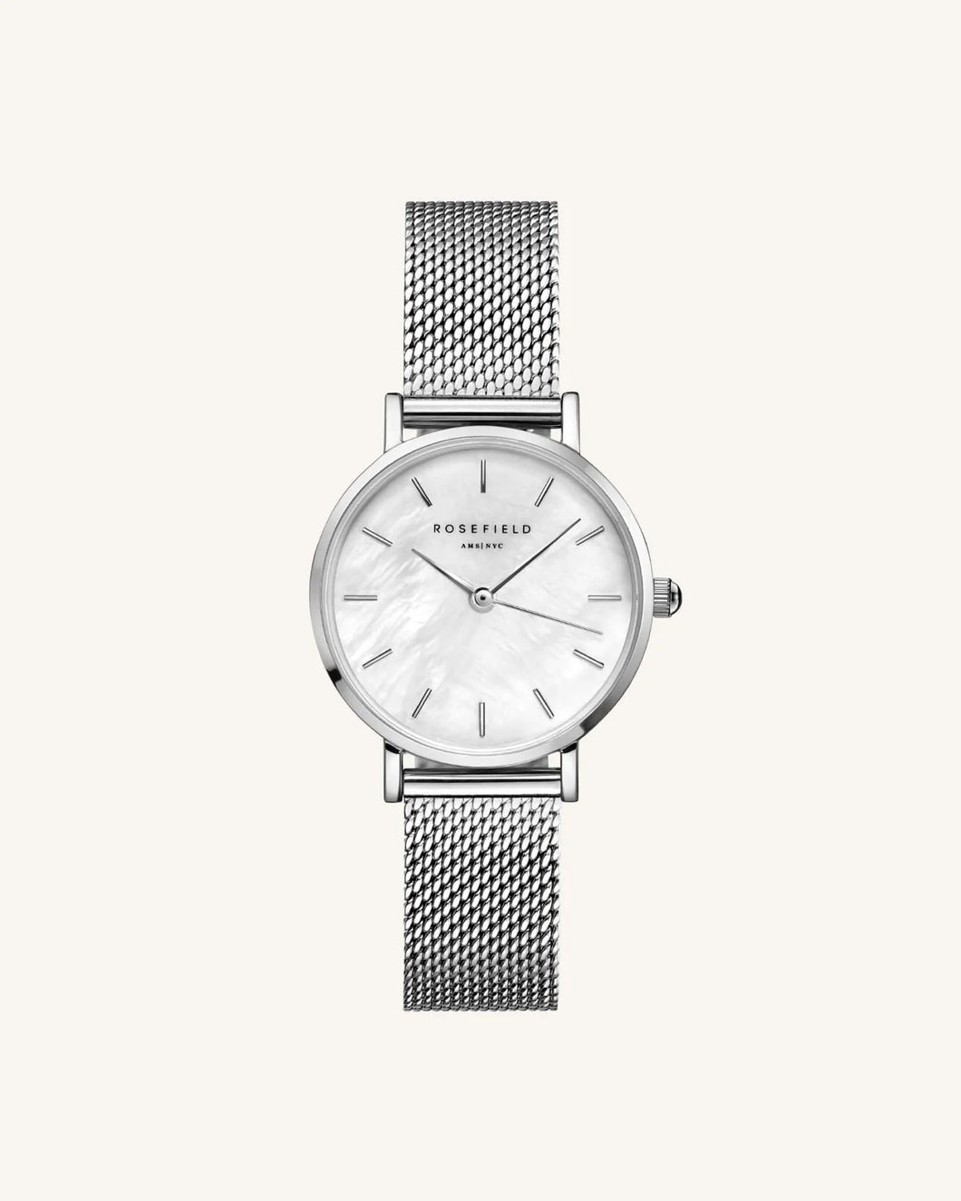 Small Edit Pearl Silver Watch