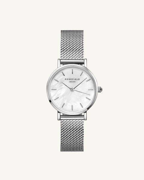 Small Edit Pearl Silver Watch