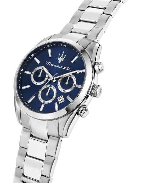 Maserati Attrazione Blue Dial Steel Watch