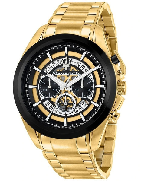 Traguardo 45mm Chronograph Gold Watch
