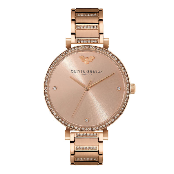 Classic Blush & Carnation Gold Bracelet Watch