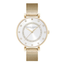 Load image into Gallery viewer, Classic White &amp; Gold Mesh Watch
