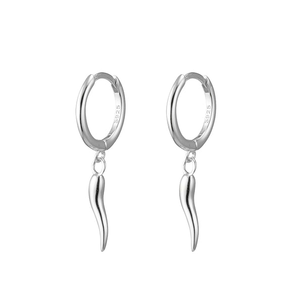 Cornicello Charm Drop Huggies