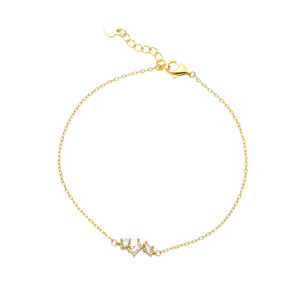 Petite Tri-style Cz Bracelet
