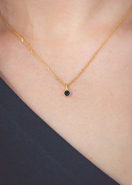 Georgini Diamond & Sapphire Necklace