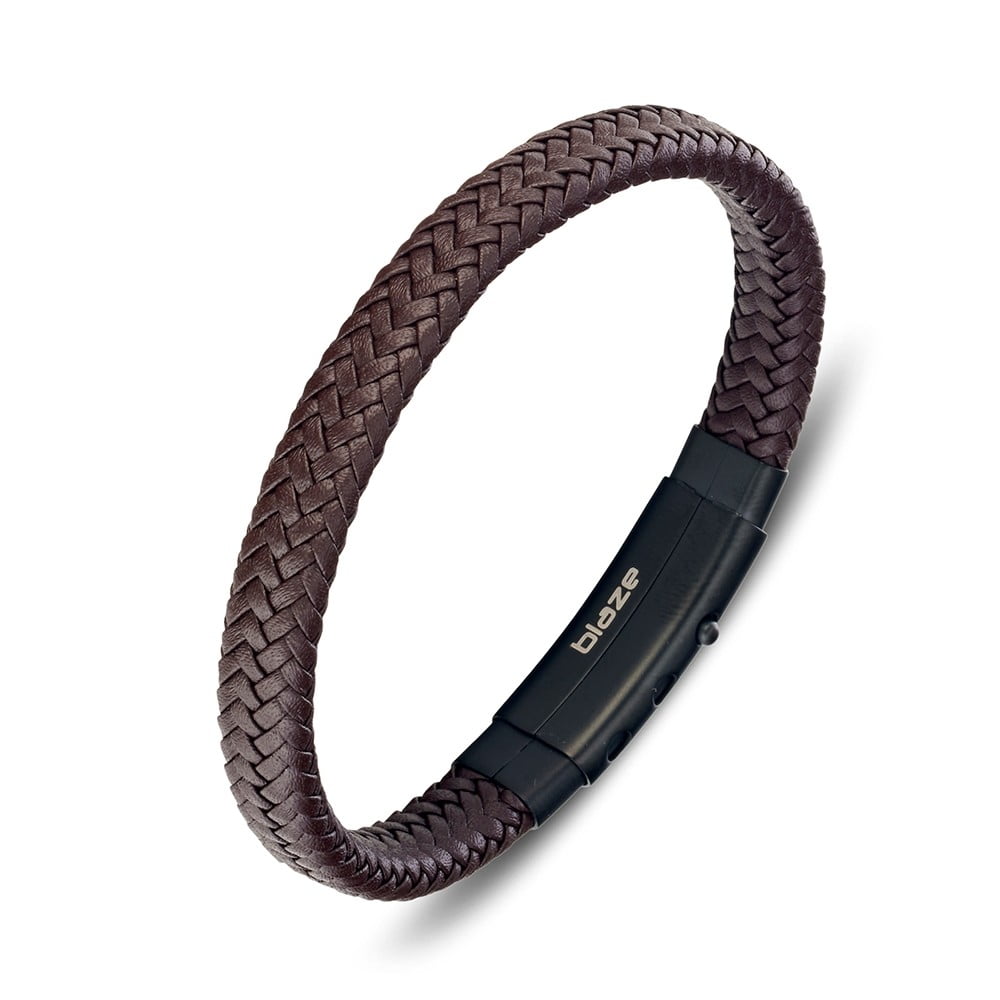 Brown Flat Leather Bracelet