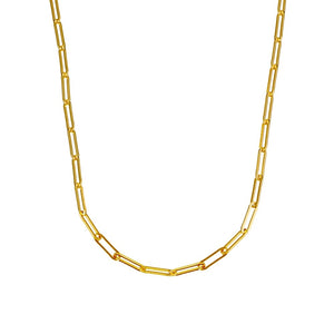 Gold Paperclip Link Chain