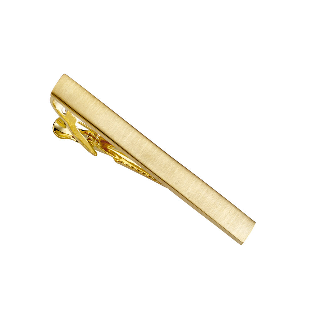 Men's Brushed Gold Tie Bar