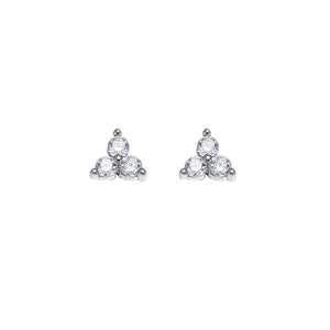 Petite Cz Trio Earrings