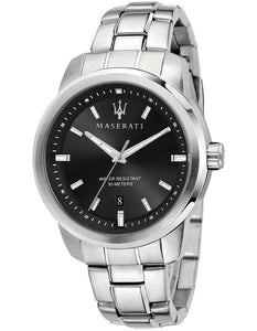 Maserati Successo Silver Steel Sport Watch
