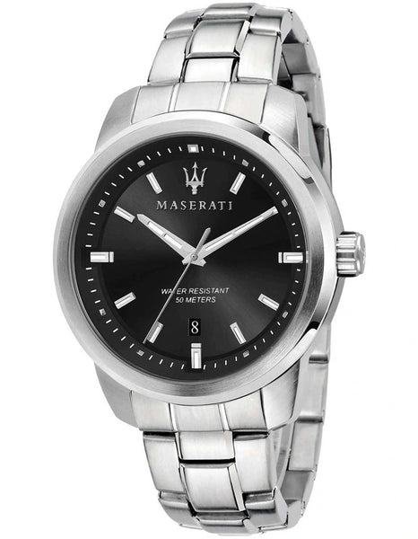 Maserati Successo Silver Steel Sport Watch