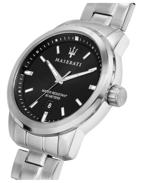 Maserati Successo Silver Steel Sport Watch