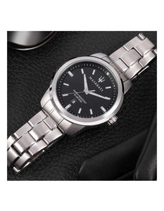 Maserati Successo Silver Steel Sport Watch