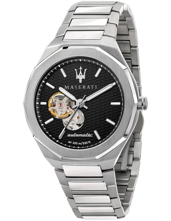 Maserati Stile Silver Automatic Watch