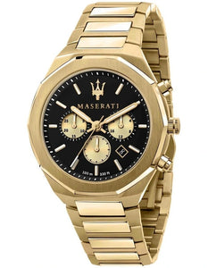 Maserati Stile Gold Chrono Watch