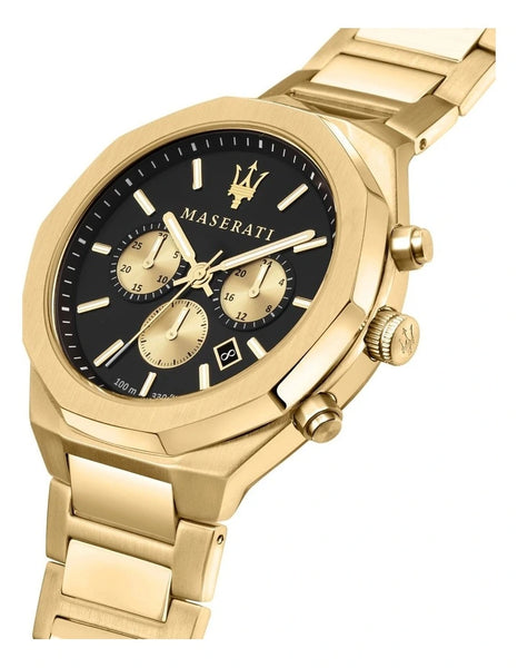 Maserati Stile Gold Chrono Watch