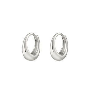 Petite Concave Huggie Earrings