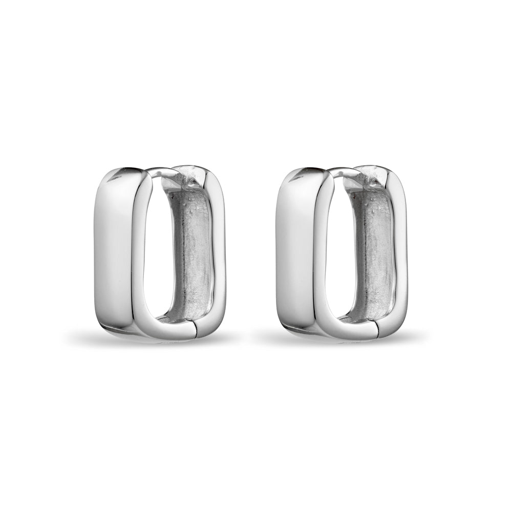 Squared Huggie Earrings