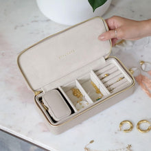 Load image into Gallery viewer, Taupe Large Travel Jewellery Box
