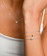 Load image into Gallery viewer, London Blue Topaz Small Tripple Bracelet
